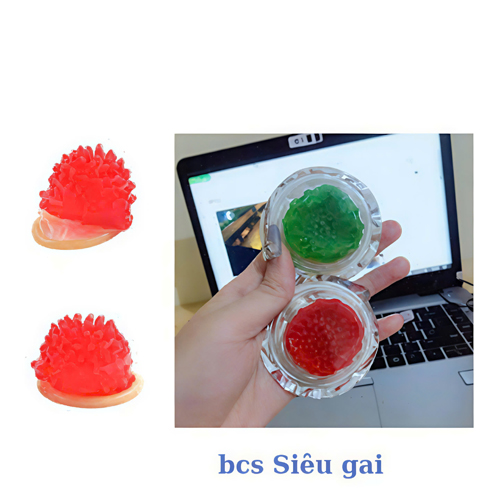 gaichomchom-1-1-1 Hộp 12 chiếc_Bao cao su Thom rose siêu gai chôm chôm trên đầu