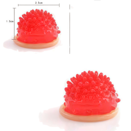 gaichomchom-2 Hộp 12 chiếc_Bao cao su Thom rose siêu gai chôm chôm trên đầu