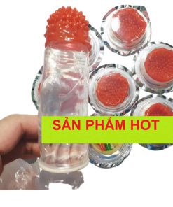 Hộp 12 chiếc_Bao cao su Thom rose siêu gai chôm chôm trên đầu