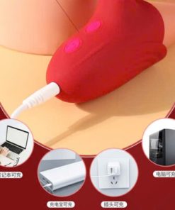 Lưỡi rung liếm âm đạo có nhánh bú mút cực phê cho nữ pin sạc