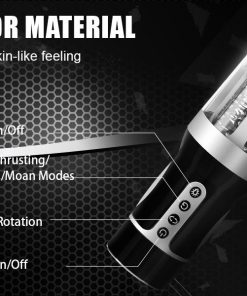 Âm đạo giả MEROURII rung thụt xoay tự động âm thanh đèn led