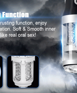 Âm đạo giả MEROURII rung thụt xoay tự động âm thanh đèn led